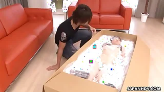 Asian robot babe used as a sex toy